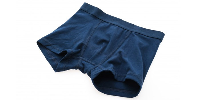 boxer homme bleu